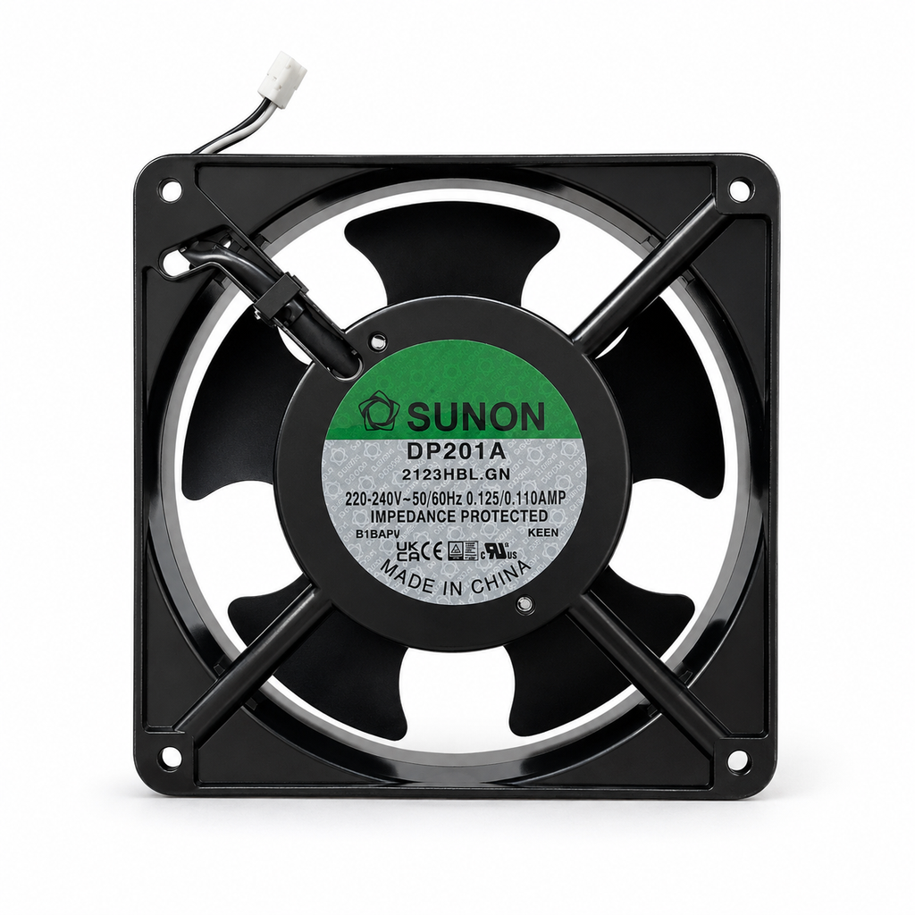 Ventilador Axial SUNON DP201A 220-240V AC para Gabinetes y Tableros Eléctricos