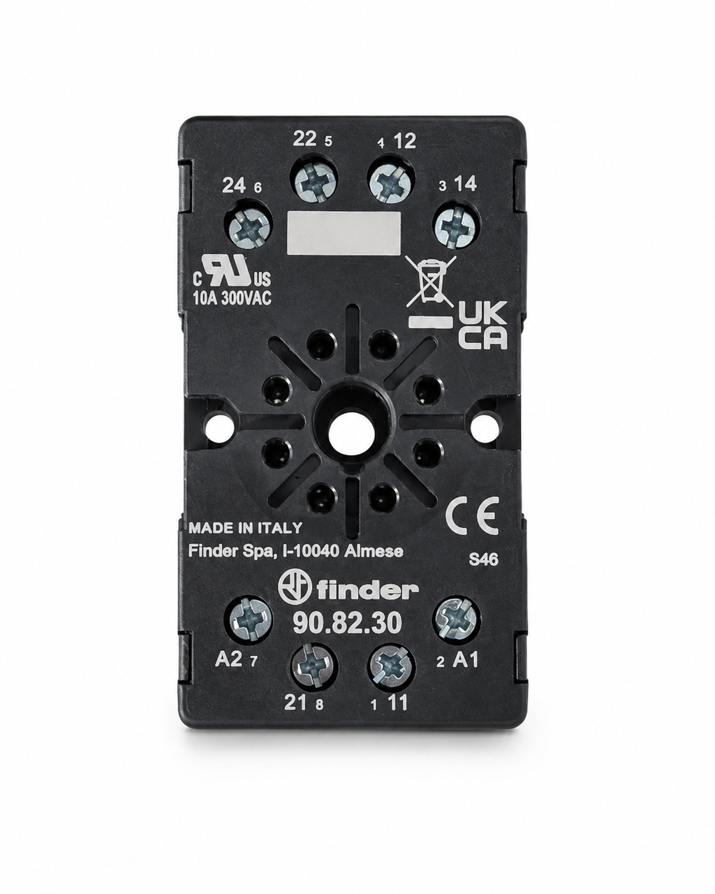 Base para Relevador Octal Finder 90.82.30 de 8 Pines