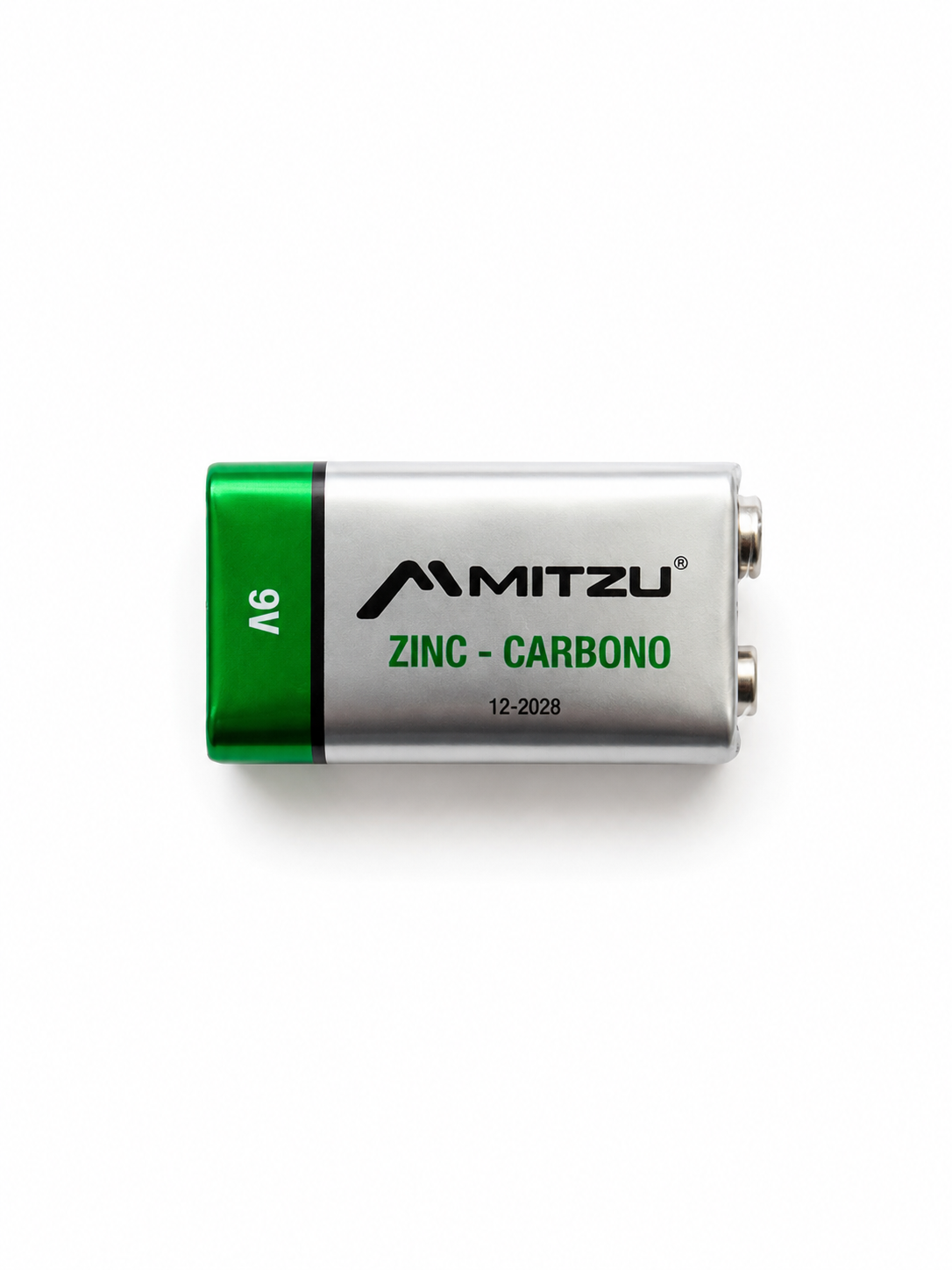 Pila Cuadrada 9V Aimitzu Zinc-Carbón 6F22 Individual