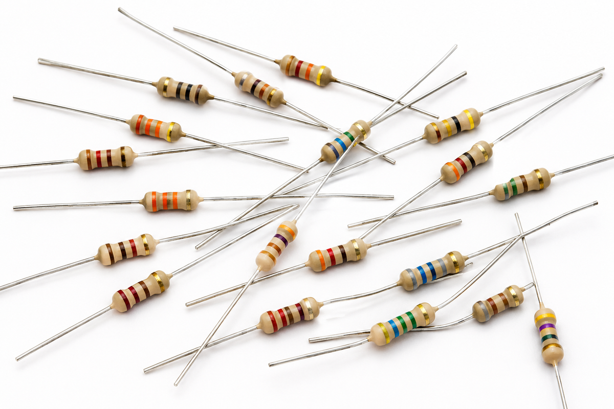 Resistencia de Carbón 1/4W ±5% (Varias Resistencias Disponibles)