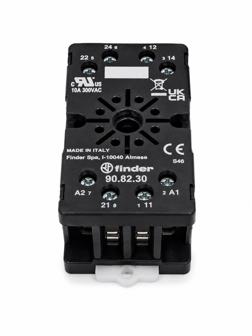 Base para Relevador Octal Finder 90.82.30 de 8 Pines