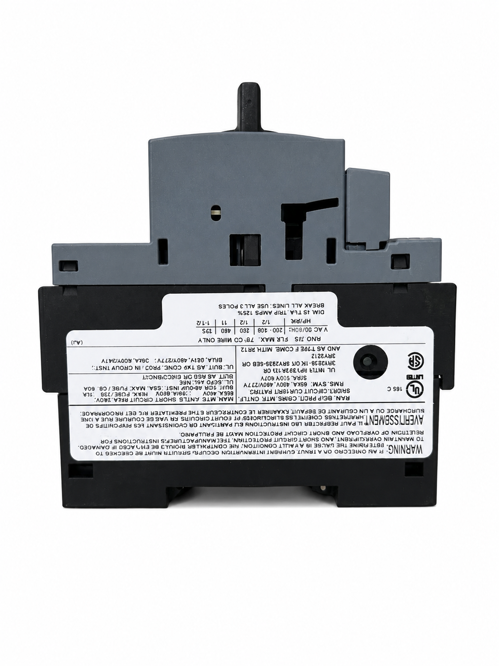 Guardamotor Siemens SIRIUS 3RV2011-1CA15 | Ajuste 1.8–2.5 A | Protección para Motor