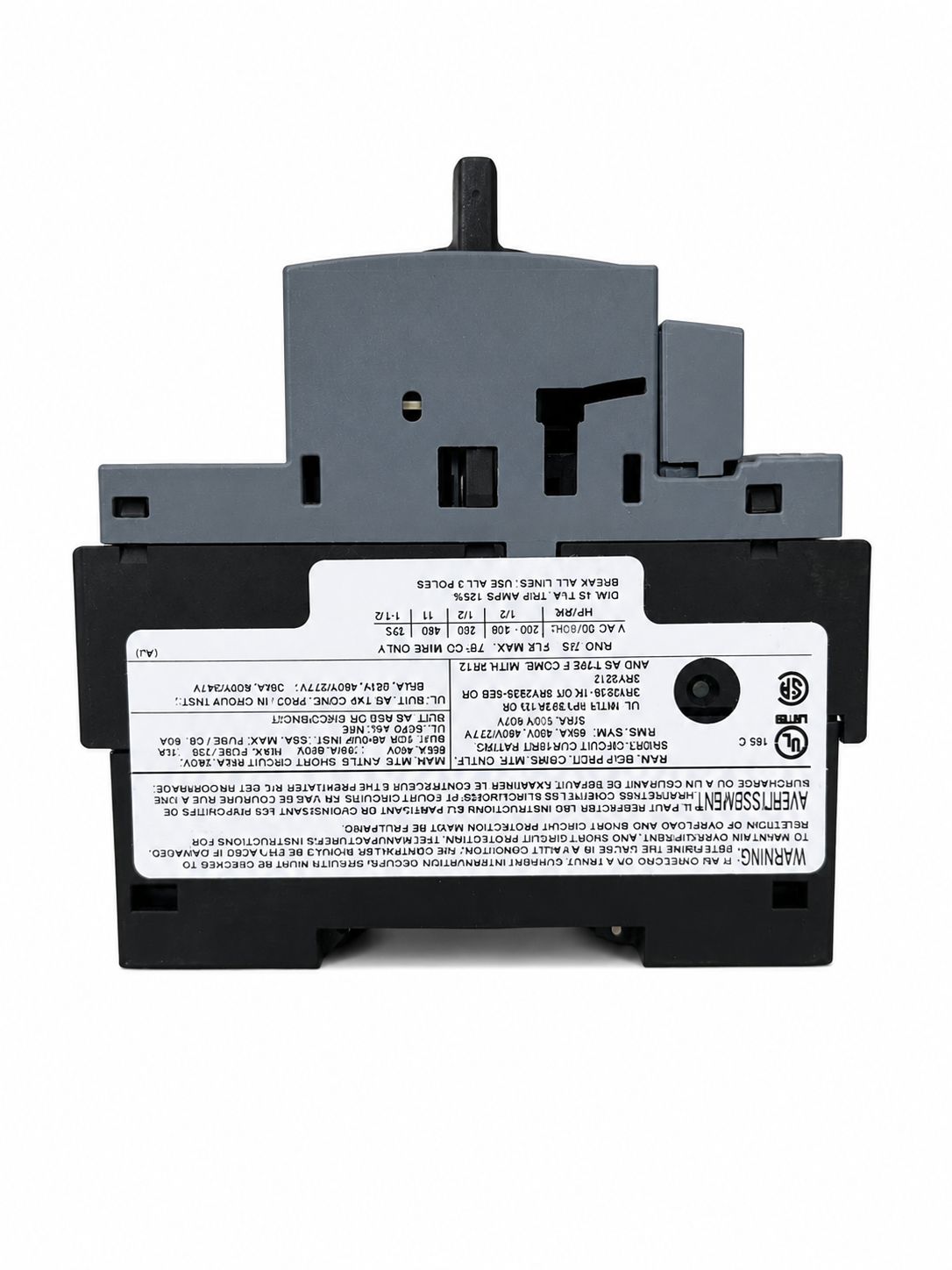 Guardamotor Siemens SIRIUS 3RV2011-1CA15 | Ajuste 1.8–2.5 A | Protección para Motor