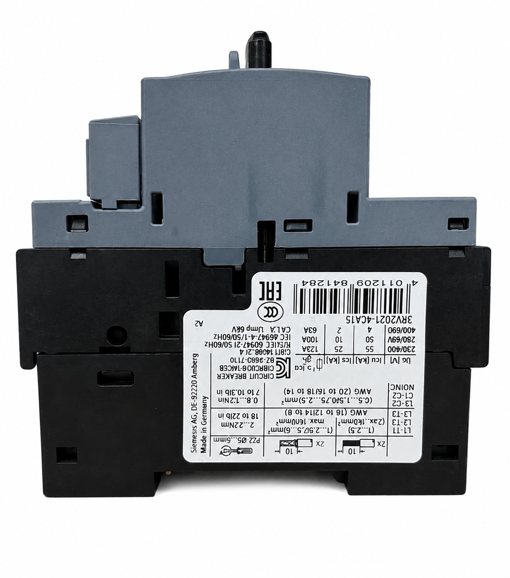 Guardamotor Siemens SIRIUS 3RV2021-4CA15 | Ajuste 17–22 A | Protección para Motor