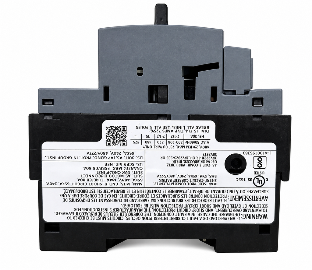 Guardamotor Siemens SIRIUS 3RV2021-4CA15 | Ajuste 17–22 A | Protección para Motor
