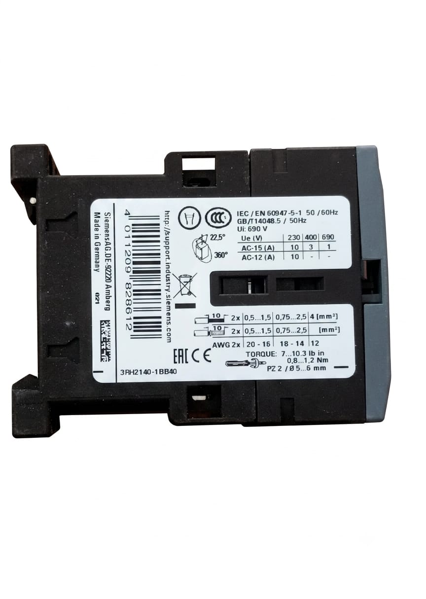 Relé de Mando Siemens 3RH2140-1BB40 | Bobina 24 VDC | 4NO | SIRIUS