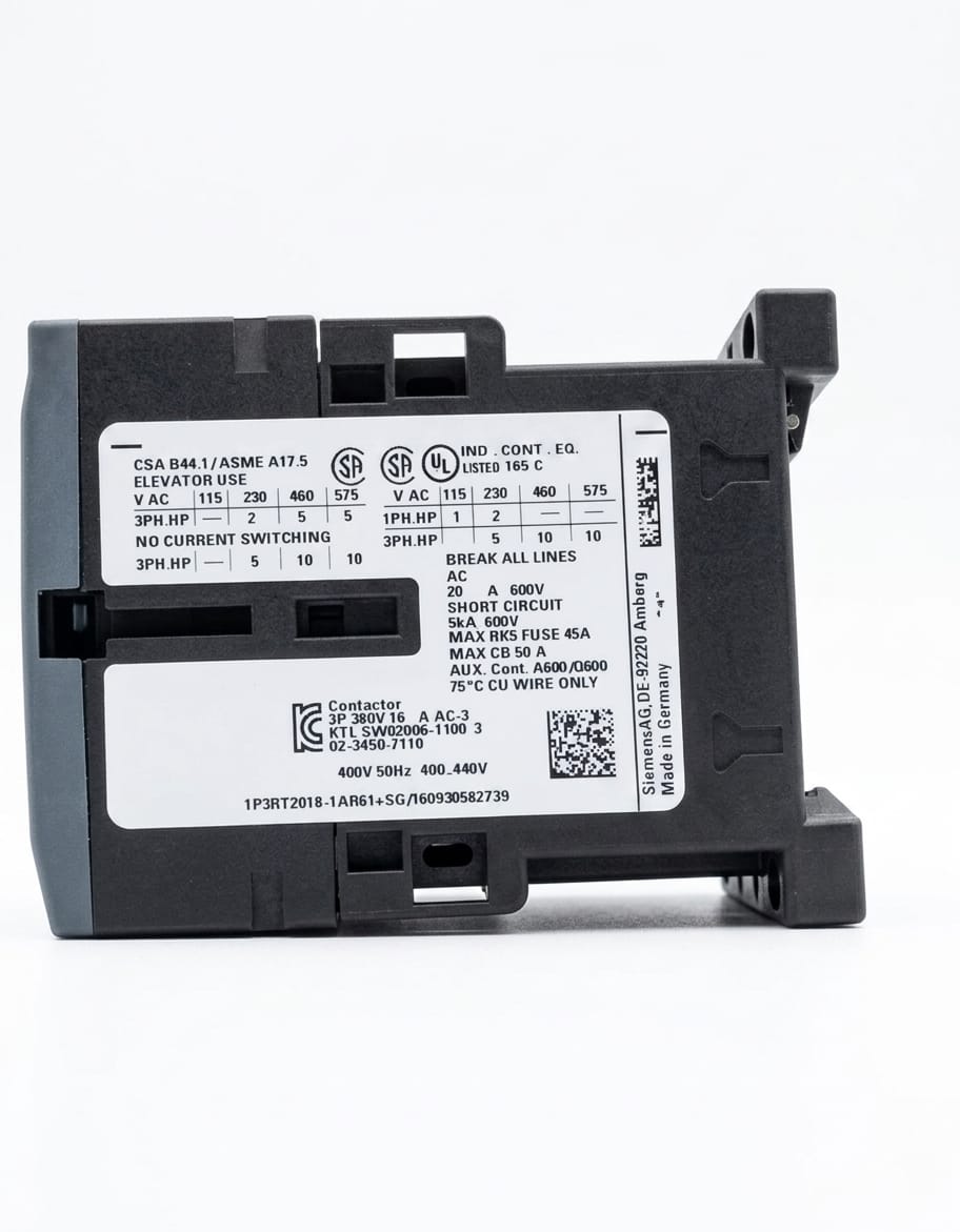 Contactor Siemens 3RT2018-1AR61 | Bobina 440V AC | 16A | 3 Polos + 1NO/1NC