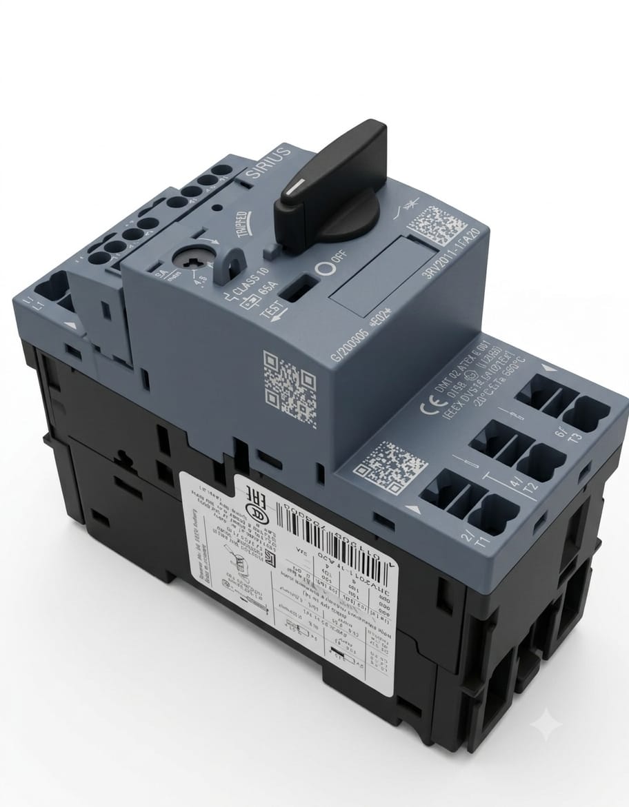 Guardamotor Siemens SIRIUS 3RV2011-1FA20 | Ajuste 3.5–5.0 A | Protección para Motor