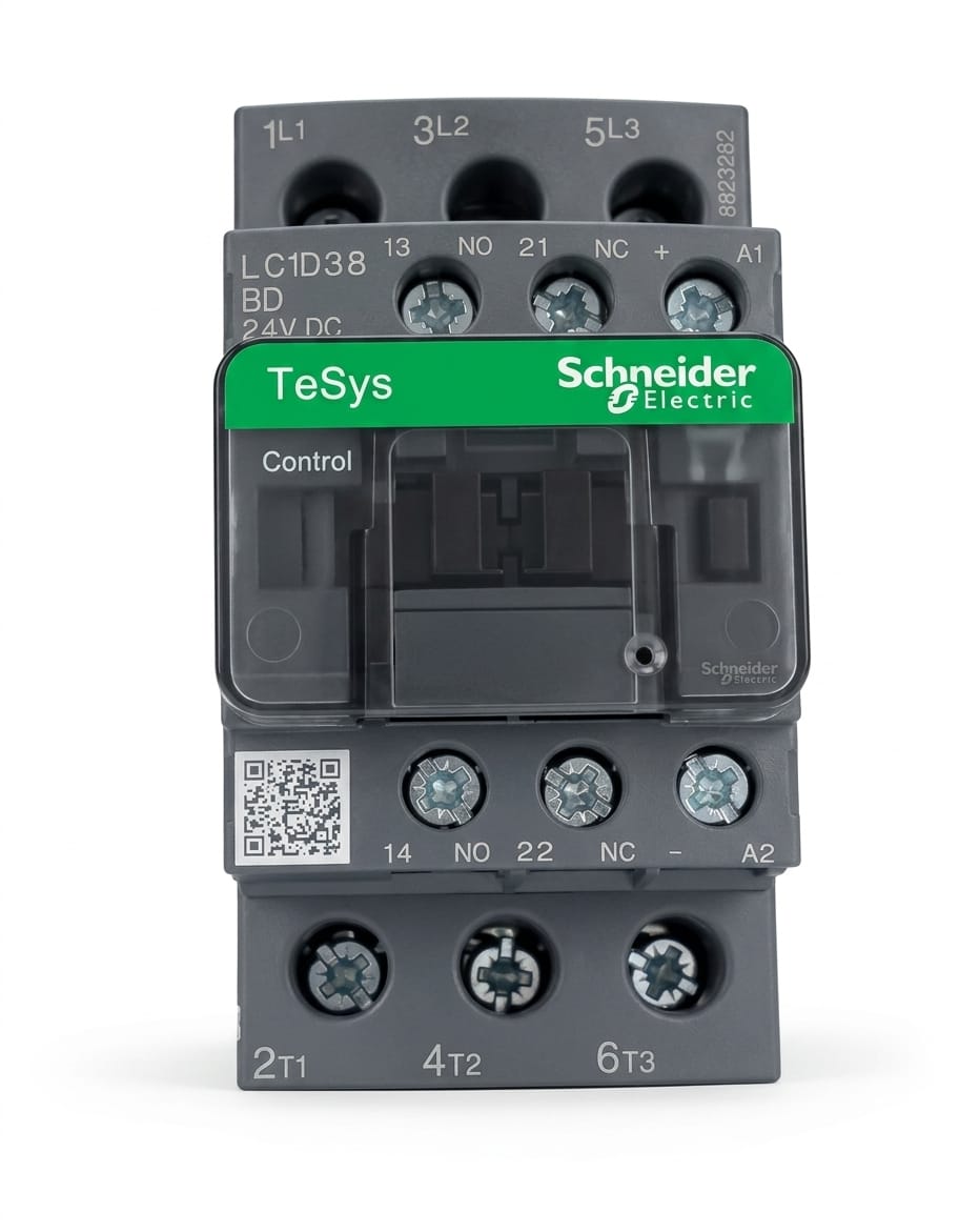 Contactor Schneider Electric LC1D38BD 3 Polos 38A 24VDC
