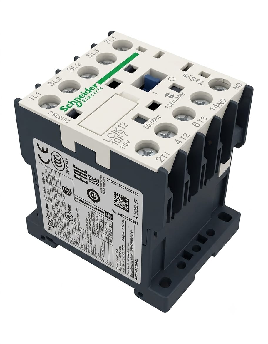 Contactor Schneider Electric TeSys K LC1K1210F7 | 12 A | Bobina 110 VAC | 3 Polos