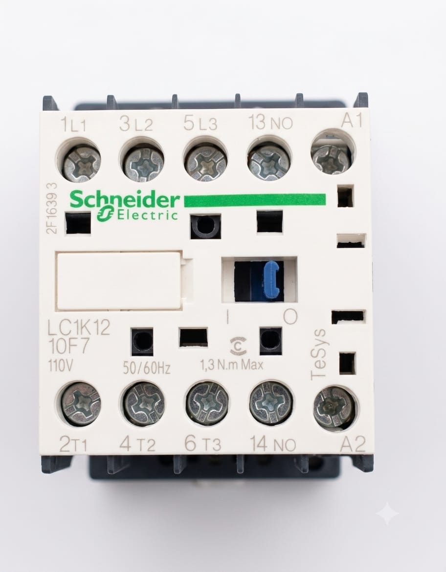 Contactor Schneider Electric TeSys K LC1K1210F7 | 12 A | Bobina 110 VAC | 3 Polos