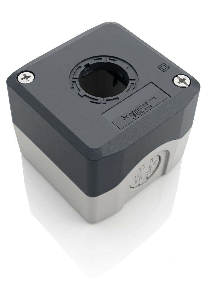 Caja Schneider Electric XALD01 | 1 Elemento | IP65 | Plástico Negro