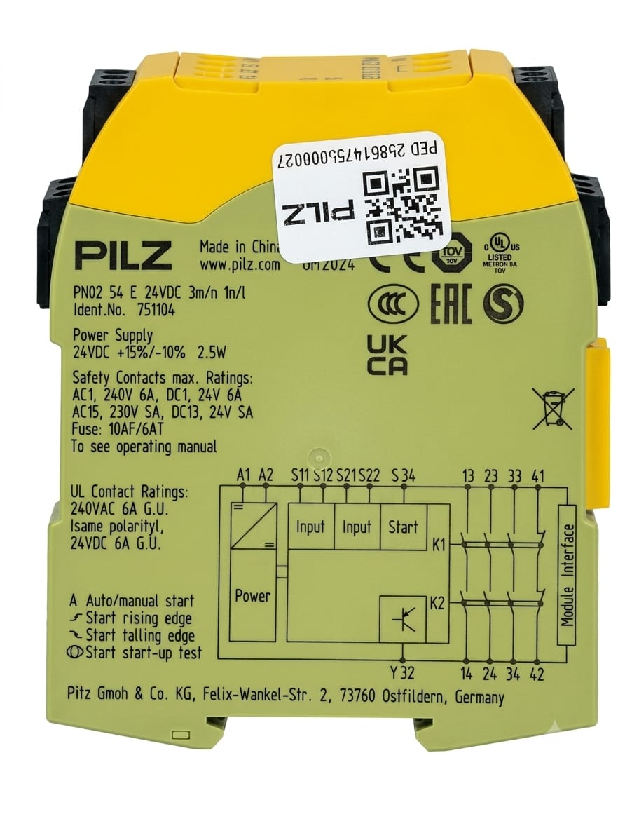 Relevador de Seguridad PILZ PNOZ s4 — N/P 751104