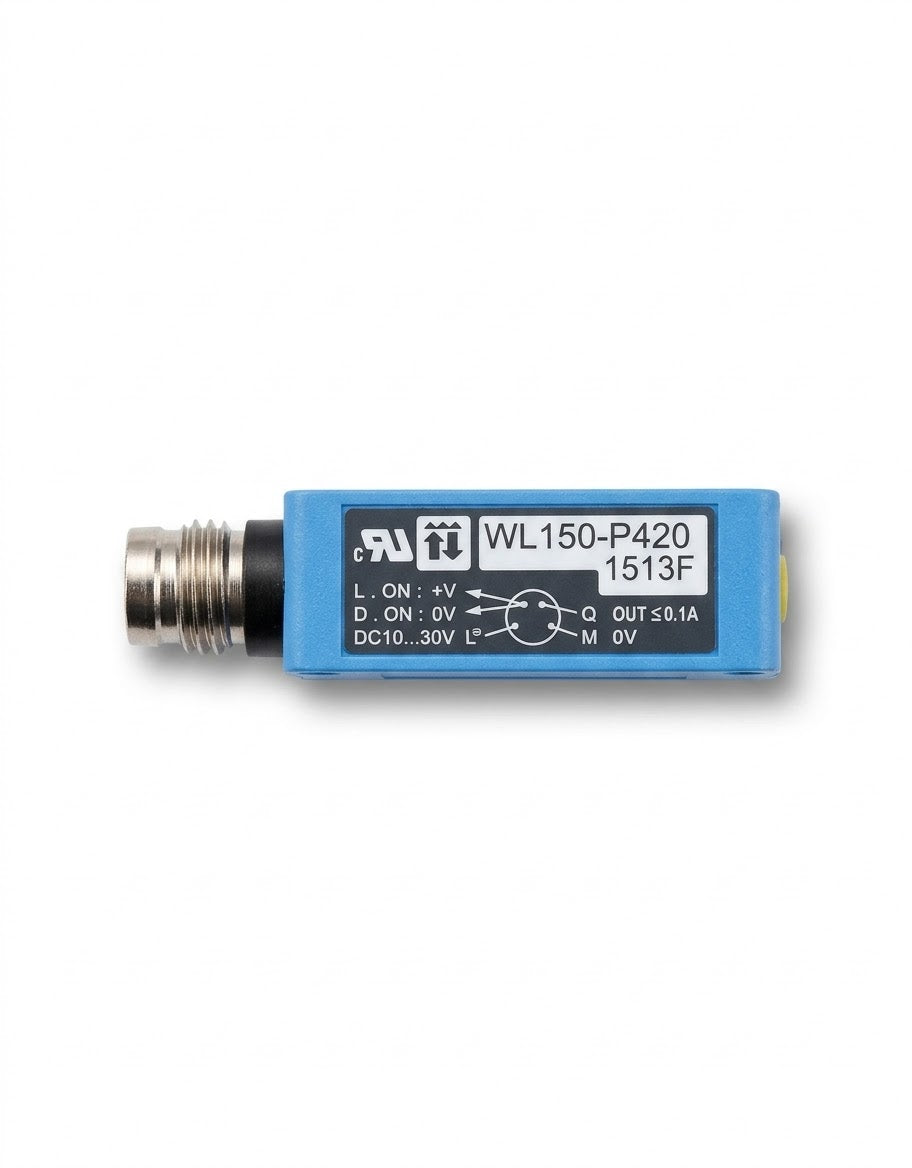 Sensor fotoeléctrico retroreflectivo SICK WL150-P420 PNP para objetos transparentes