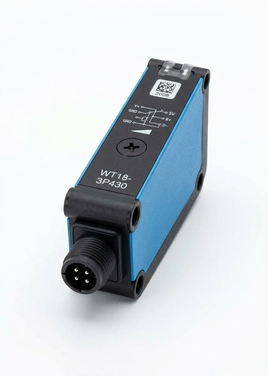 Sensor fotoeléctrico SICK WT18-3P430 PNP con supresión de fondo