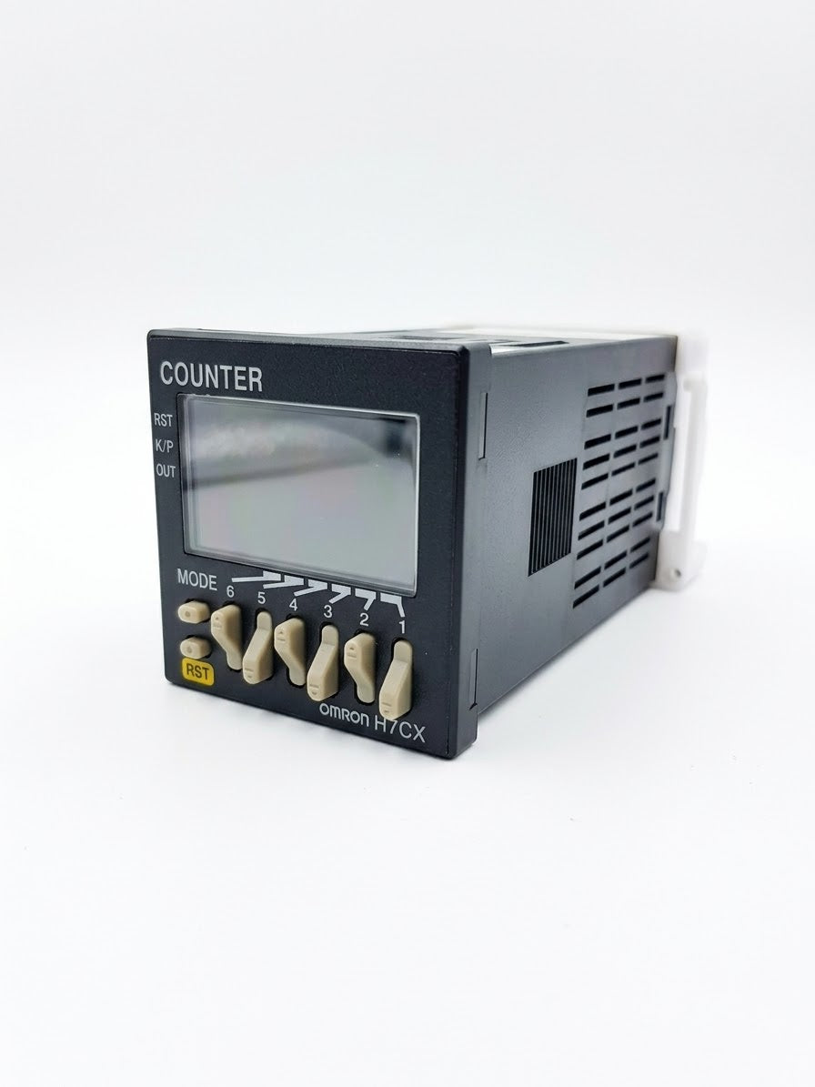 Contador digital preseleccionable OMRON H7CX-A-N, 6 dígitos, 100–240 VCA