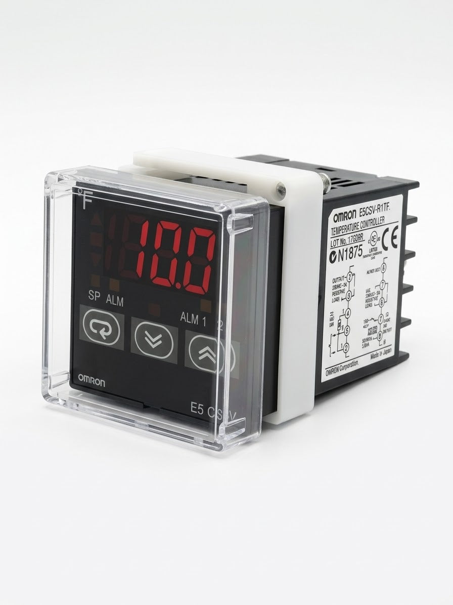Control de temperatura digital OMRON E5CSV-R1T-F, salida por relevador, 100–240 VCA