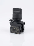 Selector Autonics S2SR-S7W | 3 posiciones mantenidas, blanco, Ø22/25 mm